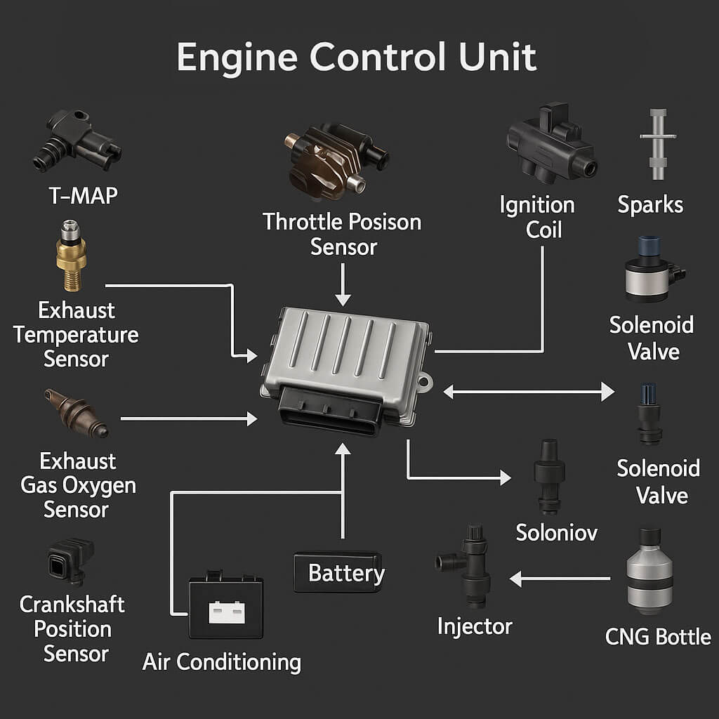 Engine Control Unit ECU diagram